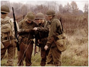 Przeczyce. Rekonstrukcje walk w lesie Hurtgen jesienią 1944 roku.