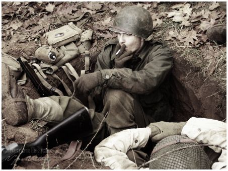 Przeczyce. Rekonstrukcje walk w lesie Hurtgen jesienią 1944 roku.